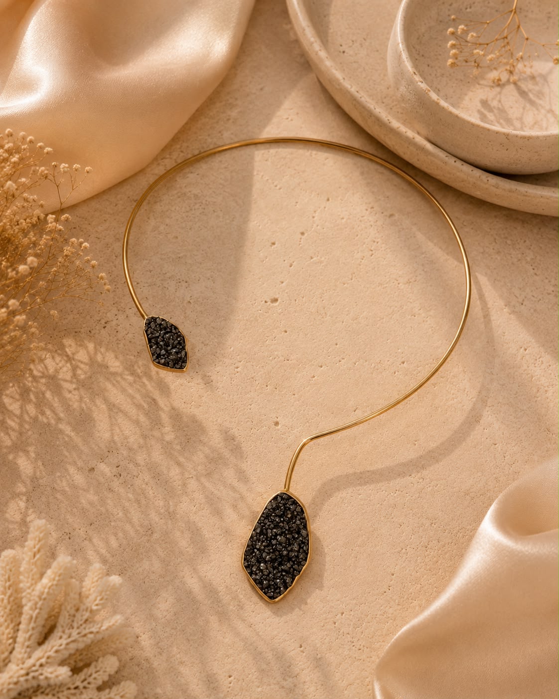 Colar Choker Drusa Valenciana